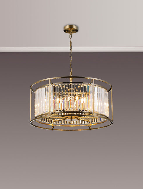 Mano Pendant / Semi Ceiling Convertible 8 Light